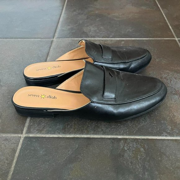 Seven Dials Black Mules - Picture 1 of 5